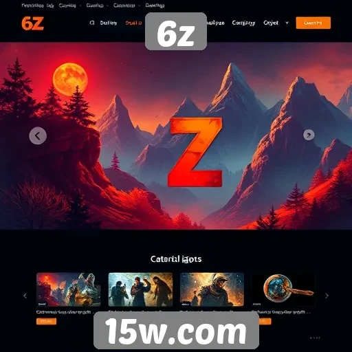 Tendências de design no site de jogos 6z
